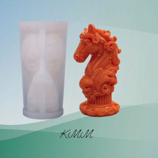 Силіконова форма люкс 3D Кінь та римська колона