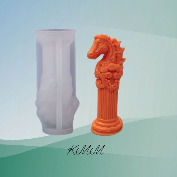 Силіконова форма люкс 3D Конячка та римська колона