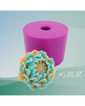 Силіконова форма люкс Хризантема Газель розкрита 3D