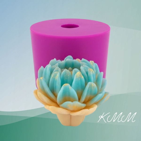 Силіконова форма люкс Хризантема Газель розкрита 3D