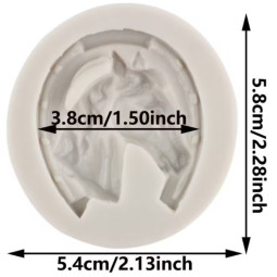 Силиконовый Молд-мини Конь с подковой-foto2