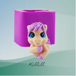 Силиконовая форма люкс 3D Лошадка Жемчужинка-foto2