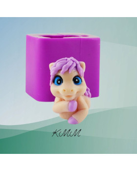Силиконовая форма люкс 3D Лошадка Жемчужинка-foto2
