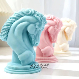 Силиконовая форма люкс 3D Конь (голова коня)-foto3