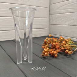 Форма акриловая для свечей Пирамида 12см х 7,7см-foto2