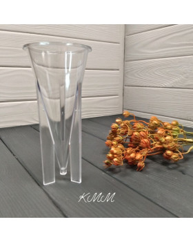 Форма акрилова для свічок Піраміда 12см х 7,7см-foto2