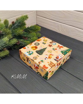 Коробка Новорічна 150х150х50мм