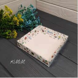 Коробка Патриотическая с прозрачной крышкой 150х150х35мм-foto2