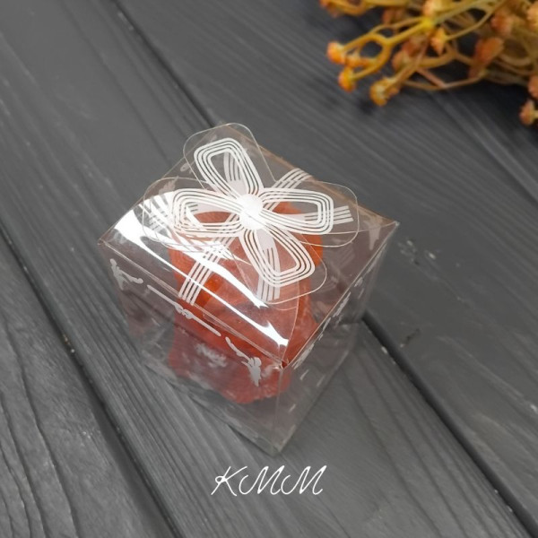 Коробка "Подарунок романтичний" пластикова самозбірна - 75мм х 50мм х 50мм