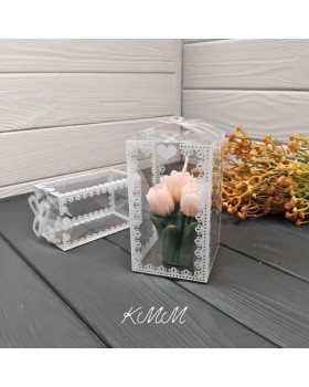 Коробка "Подарунок" пластикова самозбірна - 70мм х 50мм х 50мм-foto4