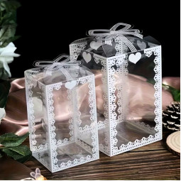 Коробка "Подарок" пластиковая самосборная - 70мм х 50мм х 50мм-foto2