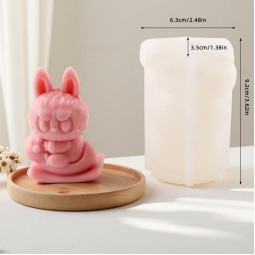 Силиконовая форма люкс 3D Лабубу-foto4