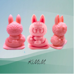 Силиконовая форма люкс 3D Лабубу-foto3