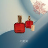 Флакон парфумерний скляний Лакі Червоний з золотим  розпилювачем 20мл