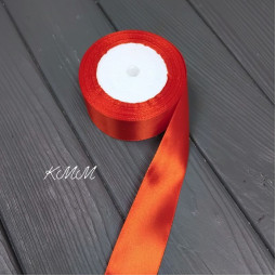 Лента атласная 40мм 1 метр - Красный-foto2