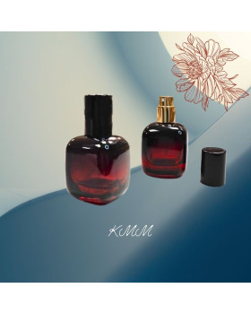 Флакон парфумерний скляний Мадрід Червоно-чорний з розпилювачем 30мл