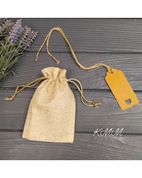 Мешочек льняной с биркой 100х150мм -1шт.