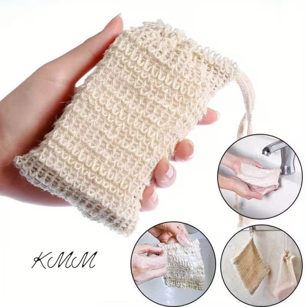 Мішечок із сизалі зі шнурком для мила 14смх9см - 1шт.