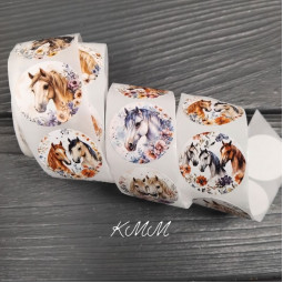 Наклейка Лошадки 10шт