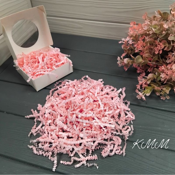 Наповнювач паперовий гофрований 20г - Рожевий Наповнювач паперовий гофрований 20г - Рожевий