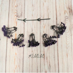 Нежный цветок ветка 5 насадок - Фиолетовый-foto2