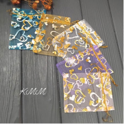 Мішечок з органзи Ассорті Ніжне 120х85мм - 5шт Мішечок з органзи Ассорті Ніжне 120х85мм - 5шт