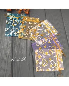 Мішечок з органзи Ассорті Ніжне 120х85мм - 5шт