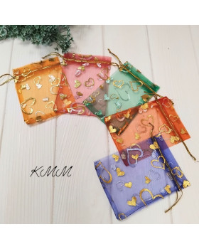 Мешочек из органзы Ассорти Яркое 120х85мм - 5шт Мешочек из органзы Ассорти Яркое 120х85мм - 5шт