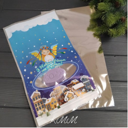 Пакет З Новим роком та Різдвом (с окном) 350х200мм -1шт.-foto2