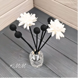 Палички (набір) для аромадифузора мікрофібра Квіти та Кульки (20 см) - 7шт