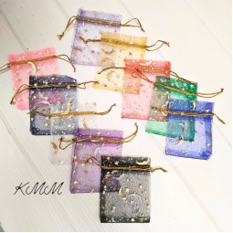 Мішечок з органзи Асорті 90ммх70мм - 5 шт.