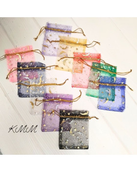 Мішечок з органзи Асорті 90ммх70мм - 5 шт.