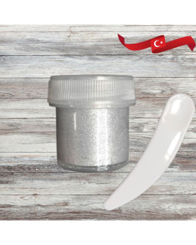  Перламутр акриловий Срібло для свічок та мила Cadence Туреччина -10г-foto2