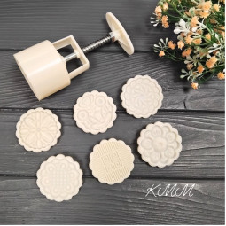 Плунжер кондитерський (прес+6 насадок 5,6см) Плунжер кондитерський (прес+6 насадок 5,6см)