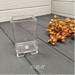 Форма акриловая для свечей Прямоугольник 7,5см х 6см х 6см-foto2