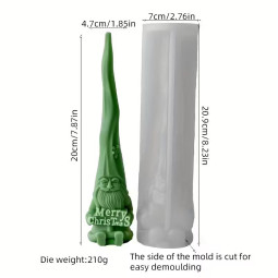 Силіконова форма люкс 3D Санта Merry Christmas-foto2