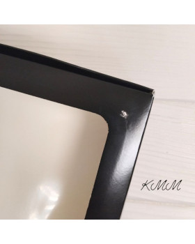 Коробка з вікном 240х200х50мм з ДЕФЕКТОМ - чорний-foto3