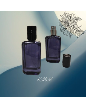 Флакон парфумерний скляний Шабо чорний з чорним розпилювачем 50мл