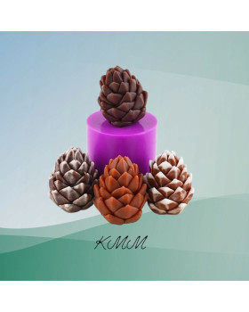 Силиконовая форма люкс Шишка сосновая 02 3D-foto2