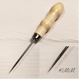  Шило пряме  з дерев'яною ручкою 12,5 см - 1 шт.