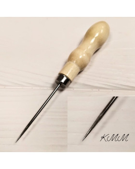  Шило пряме  з дерев'яною ручкою 12,5 см - 1 шт.