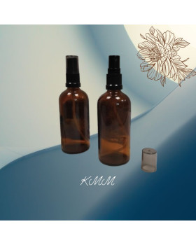 Флакон парфумерний скляний Сідней з чорним спреєм - 100мл