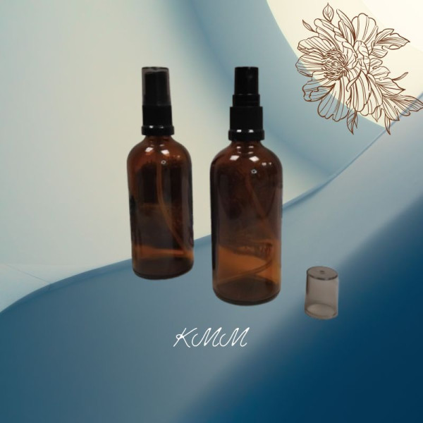 Флакон парфюмерный стеклянный Сидней с черным спреем - 100мл