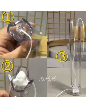 Форма акрилова для свічок Пряма 16,5см х D2,2см-foto4