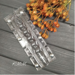 Форма акриловая для свечей с зажимами Спиральная 18см х 2,75см-foto3