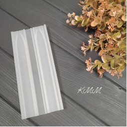 Форма силиконовая с замками Свеча прямая гладкая  D18мм, высота 20см-foto2