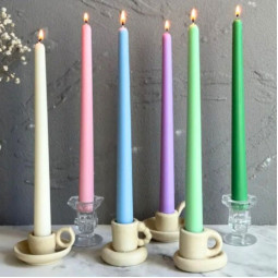 Форма акриловая Свеча Столовая  30см х D1,8см с держателем для фитиля и подставкой-foto3