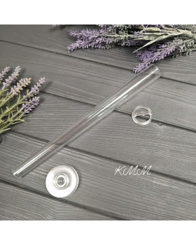 Форма акриловая Свеча Столовая  30см х D1,8см с держателем для фитиля и подставкой-foto4