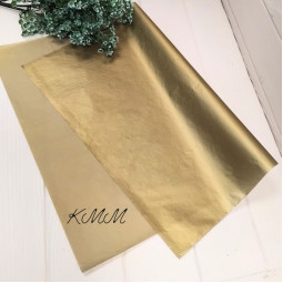Бумага тишью Золото 50см*35см - 1 шт.