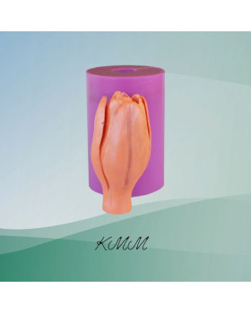 Силиконовая форма люкс 3D Тюльпан закрытый Триумф Shirley Dream-foto2